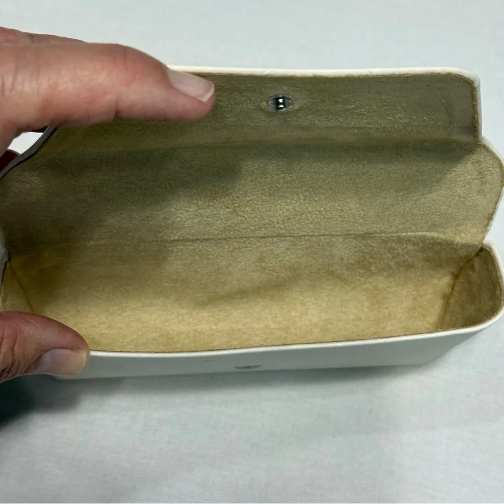 Michael Kors Cream Glasses Case